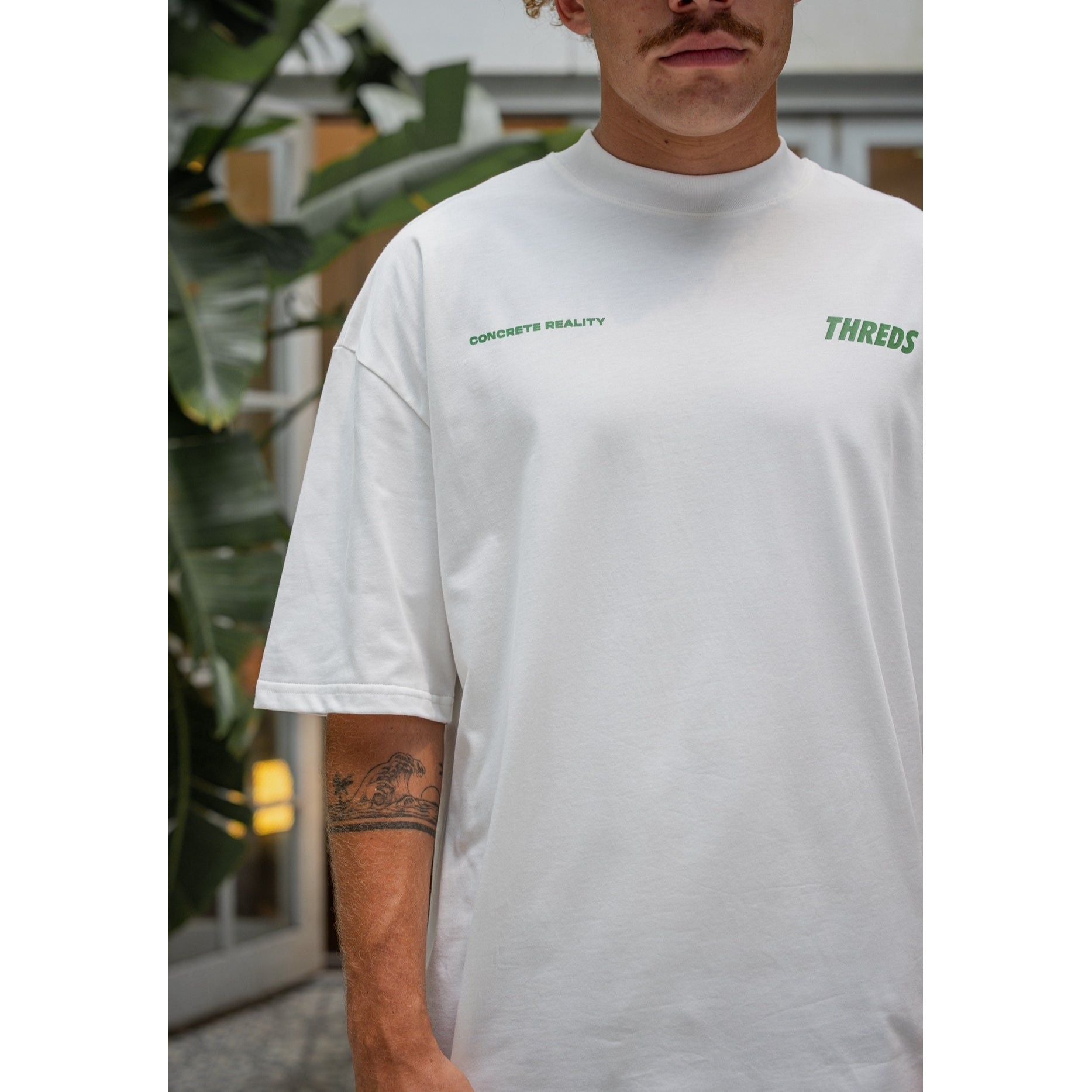 White & Green “Principle” T-Shirt